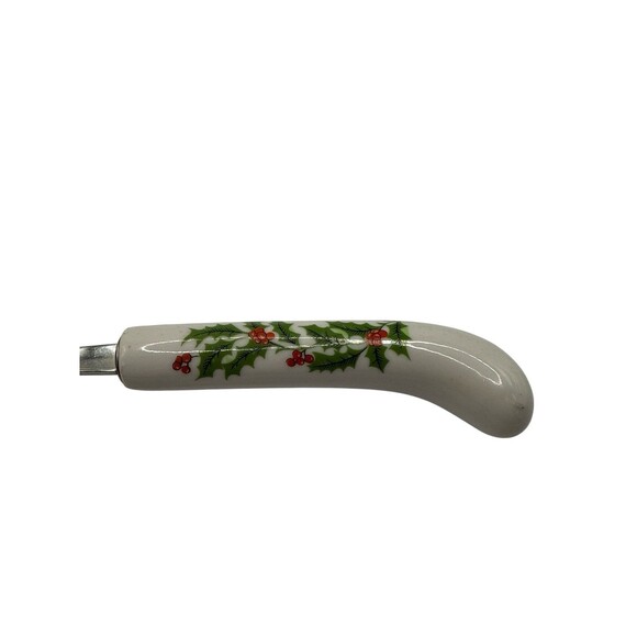 Christmas Holly Cake Server Stainless 18/8 Made in Japan - Picture 3 of 4